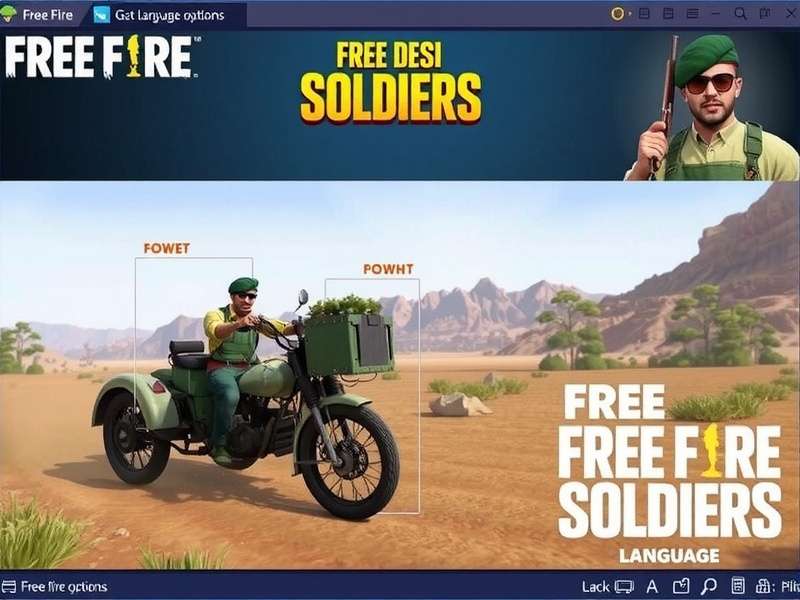 Free Fire Desi Soldiers Language Options